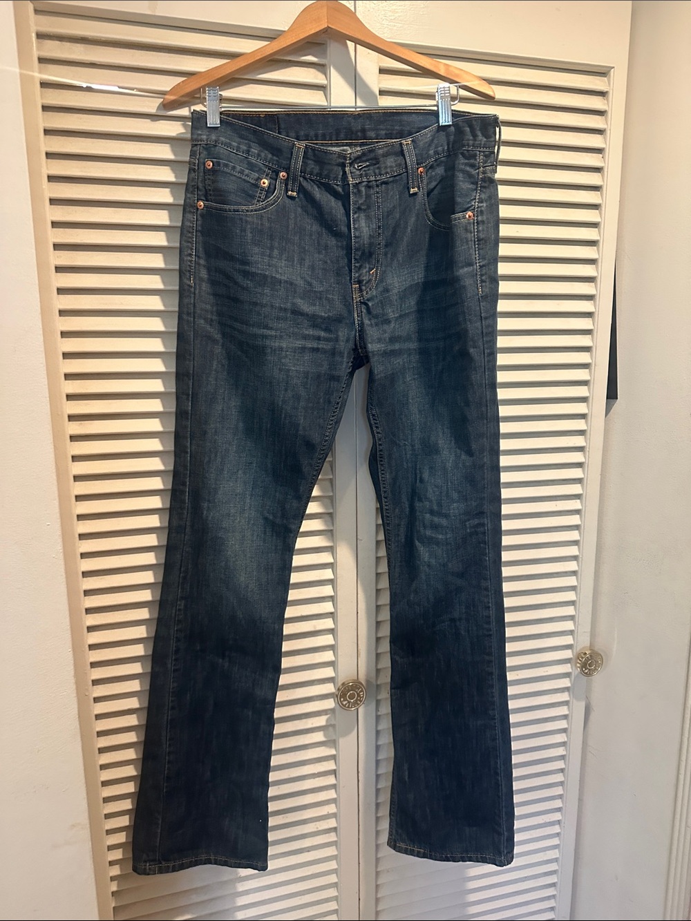 Levi's Men's 527 Straight Jeans - Dark Wash Blue